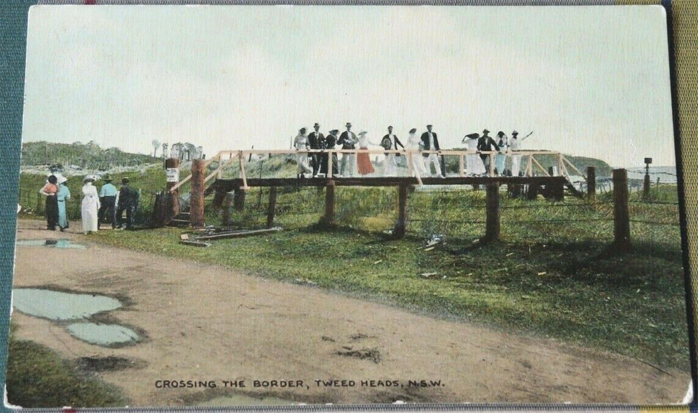 Postcard - Crossing the border, Tweed Heads - RWW series 2491.png